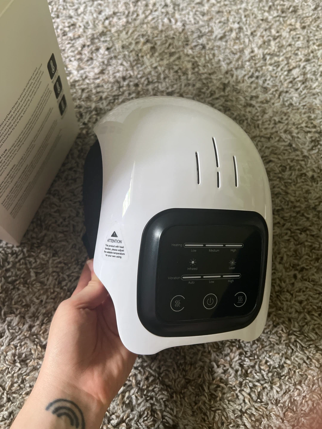 Smart Knee Massager with Heating, Vibration, Infrared, and Laser - photo 3