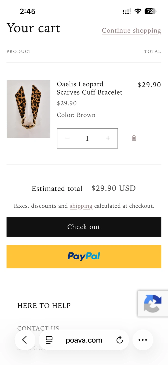 Poava Leopard Scarves Cuff Bracelet - photo 4