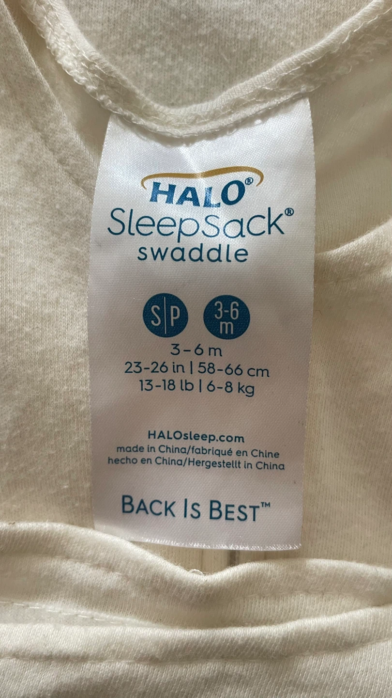 HALO Cotton SleepSack Swaddle - Small 3-6M 13-18lbs - photo 2