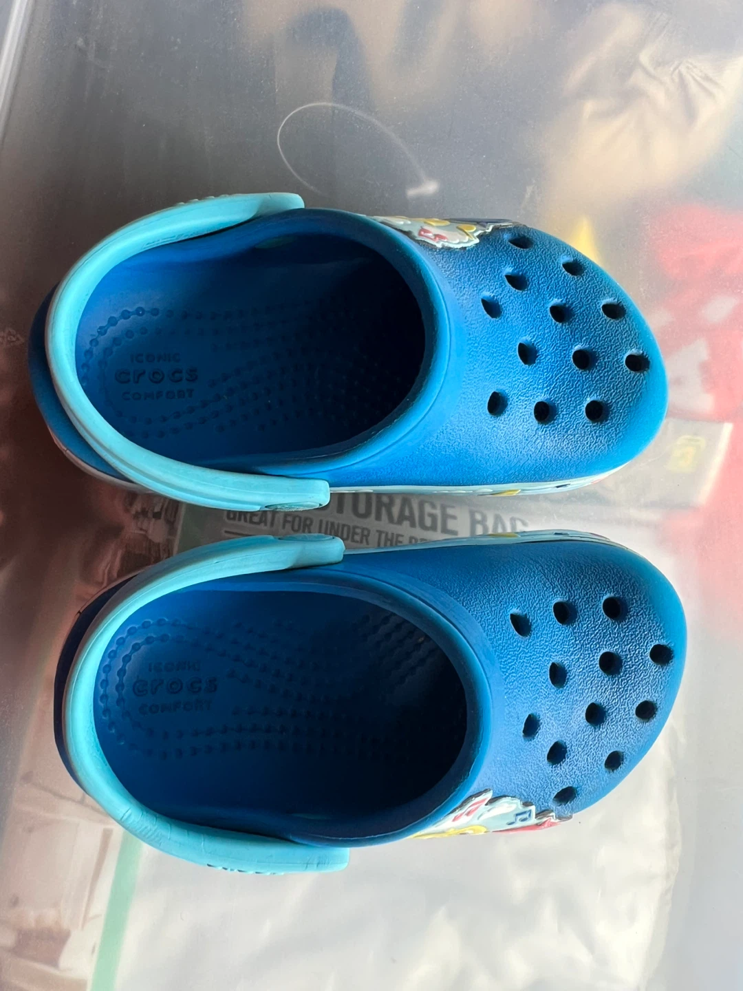 Kids' Blue Crocs Baby Shark Clogs Size 6 - photo 2