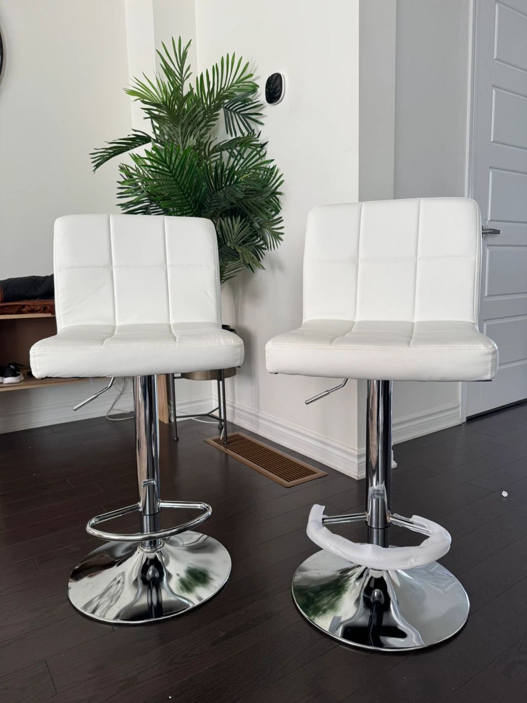 White Bar Stools (Set of 2)