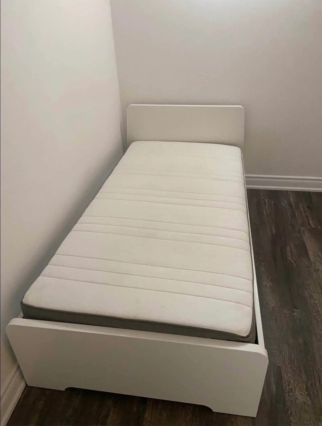 Twin Bed Frame + Large Desk/Table – $100 OBO (Pickup Only)