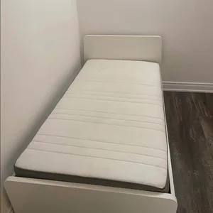 Twin Bed Frame + Large Desk/Table – $60 OBO (Pickup Only)