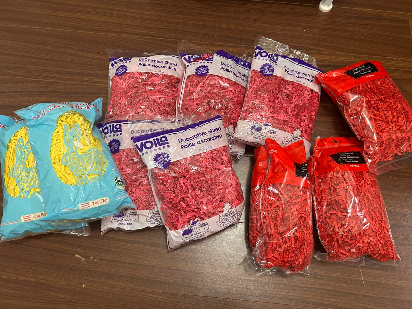 Crinkle paper assorted ALL FOR 10$ ( 1$ each)