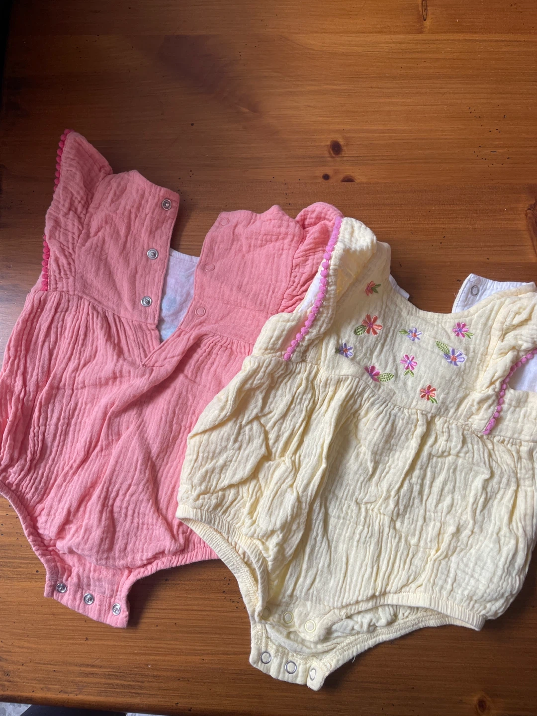Baby Rompers (Pink & Yellow)