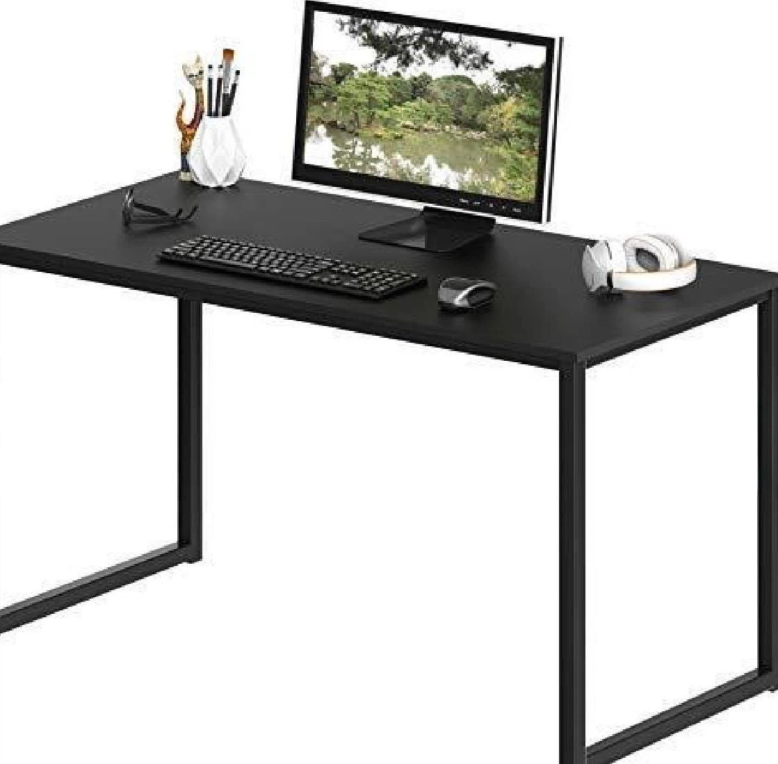 Black Metal Frame Computer Desk