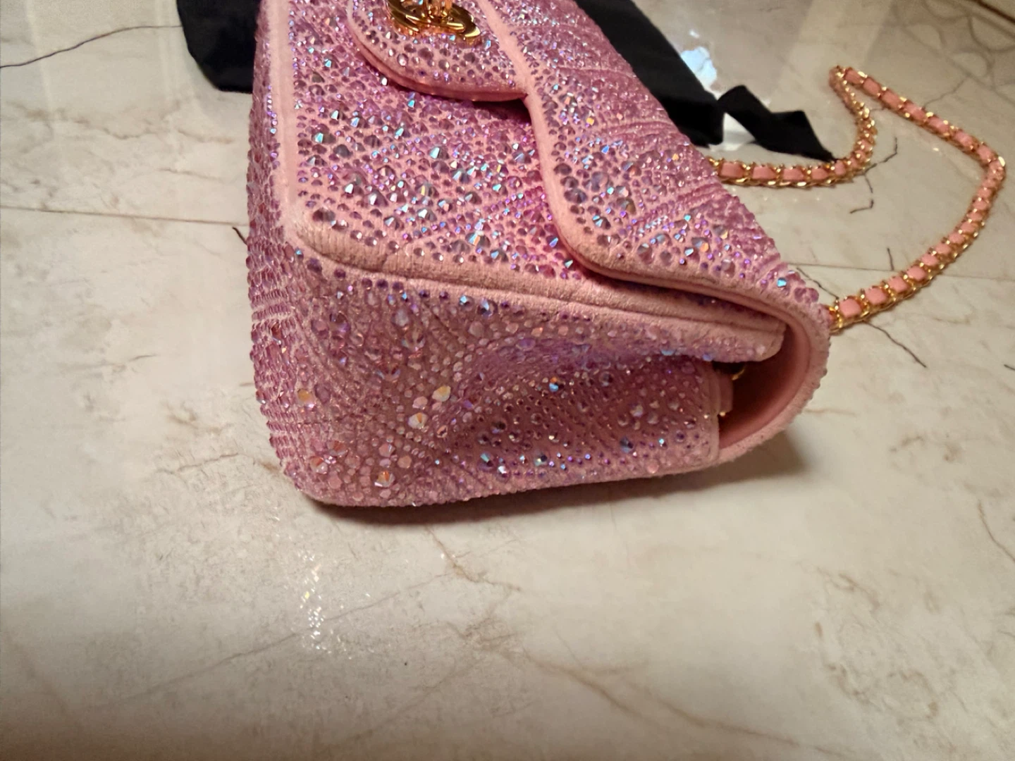 Pink Chanel Rhinestone Bag - photo 5