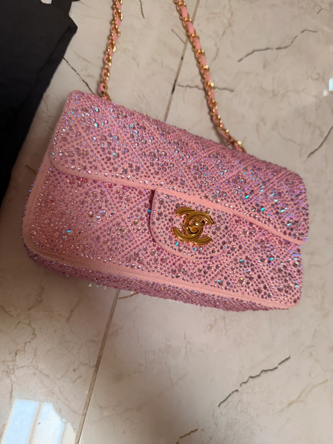 Pink Chanel Rhinestone Bag - photo 2