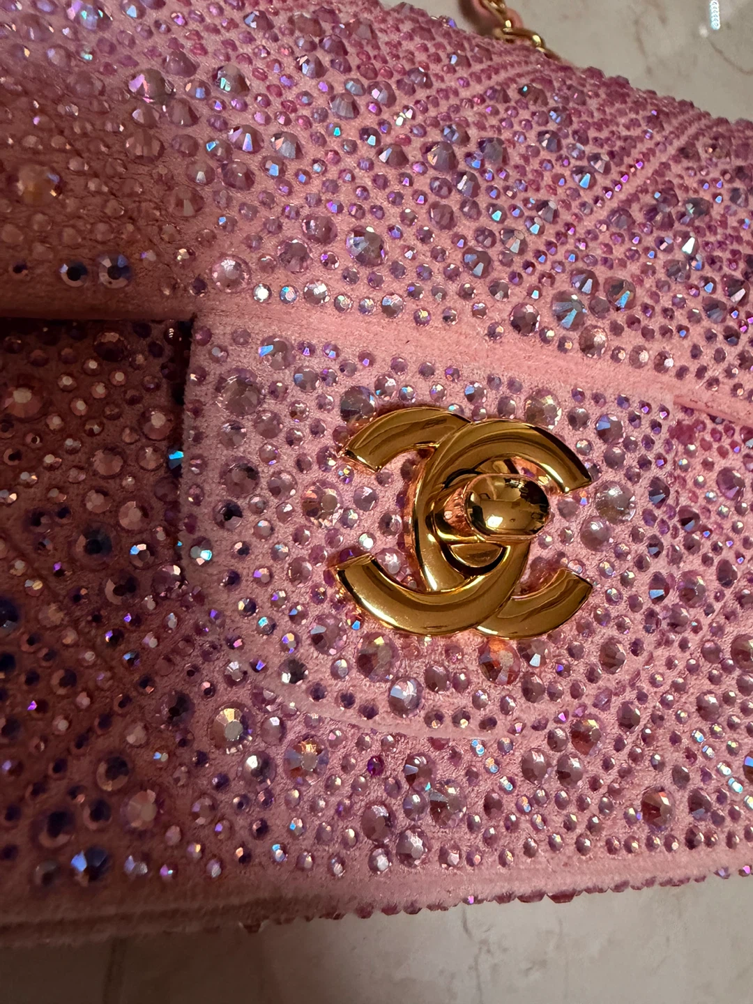 Pink Chanel Rhinestone Bag - photo 3