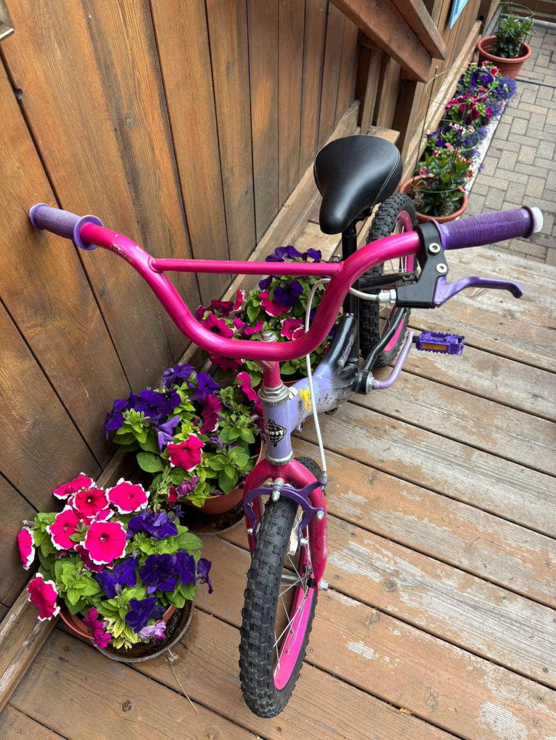 Kids Pink and Purple Bicycle - photo 2