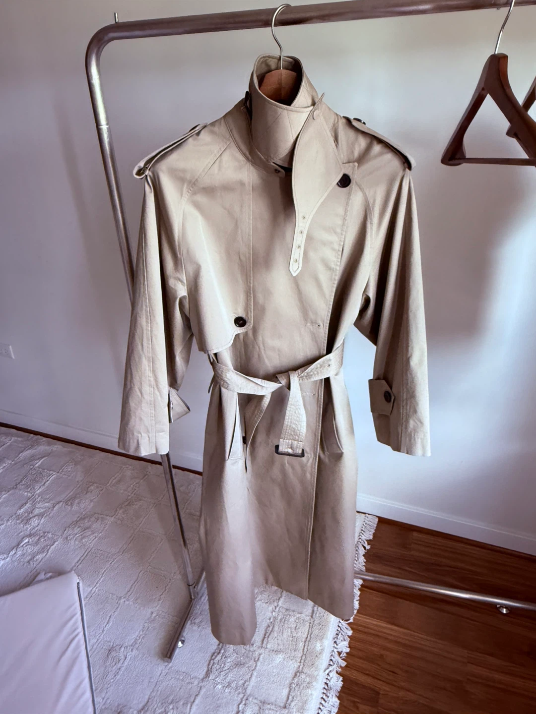 Beige Trench Coat Long (51 inches) - photo 2