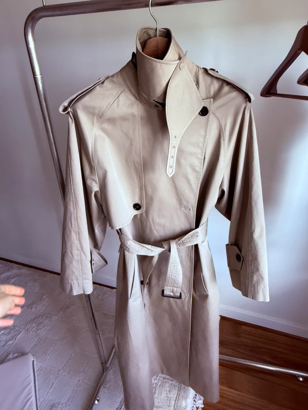 Beige Trench Coat Long (51 inches) - photo 3
