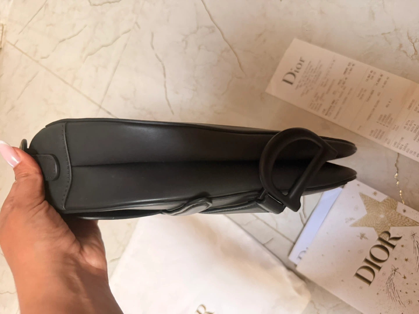 Dior Black Matte Saddle Bag - photo 4