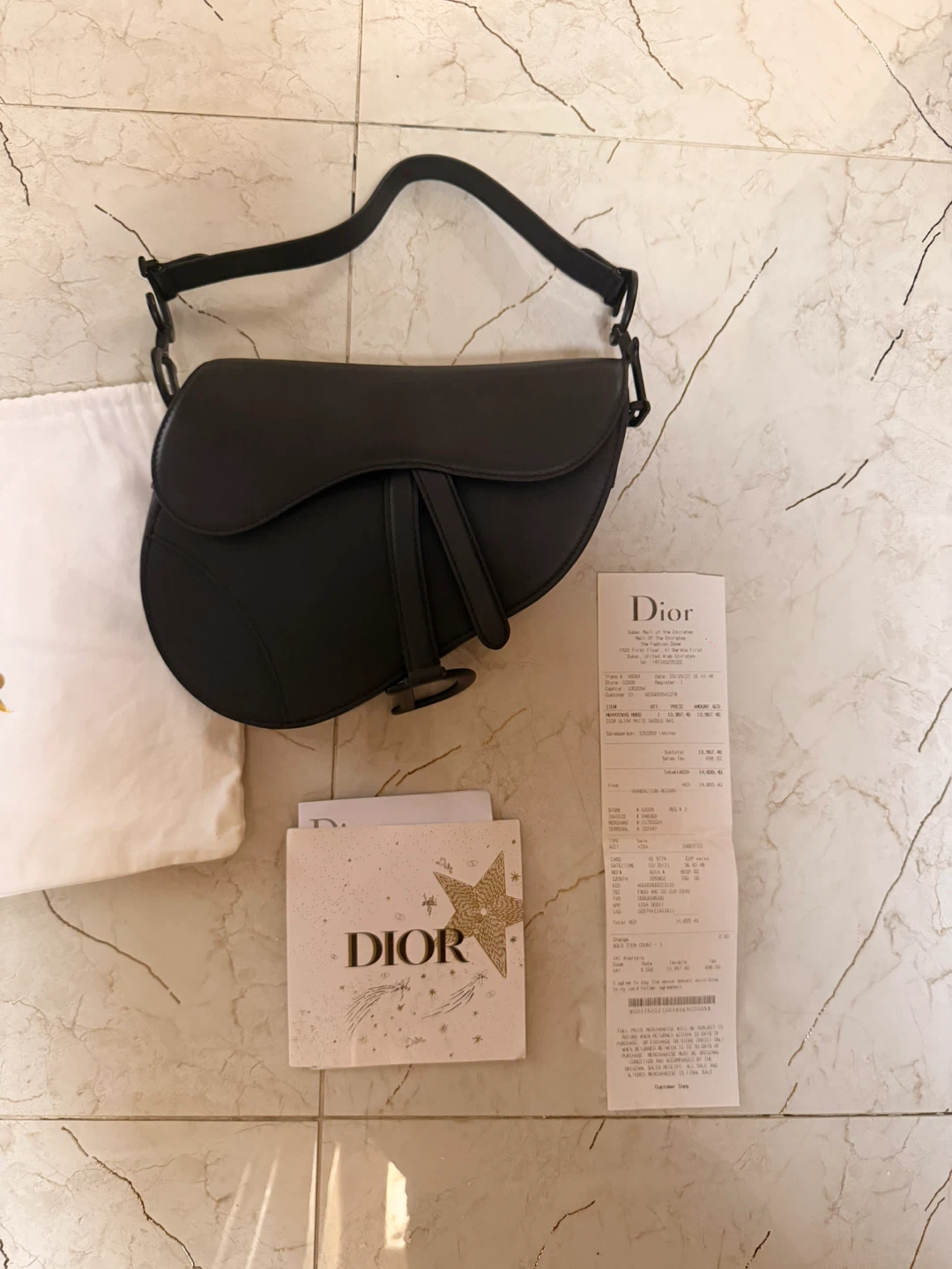 Dior Black Matte Saddle Bag - photo 2