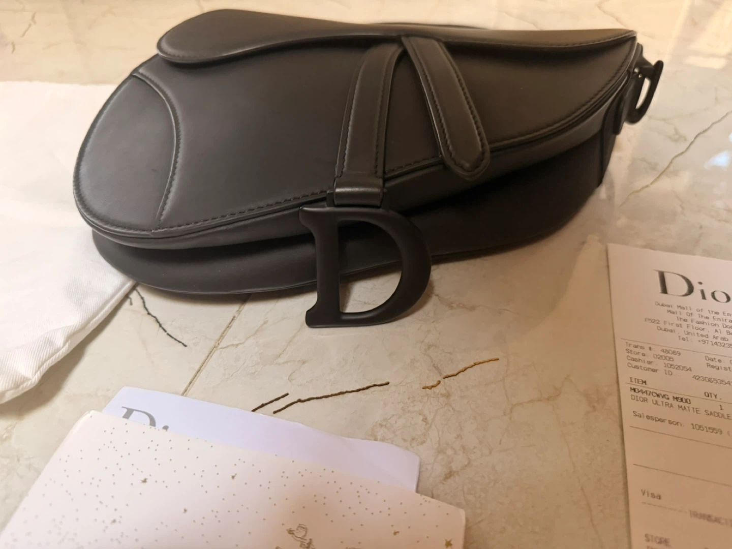 Dior Black Matte Saddle Bag - photo 3