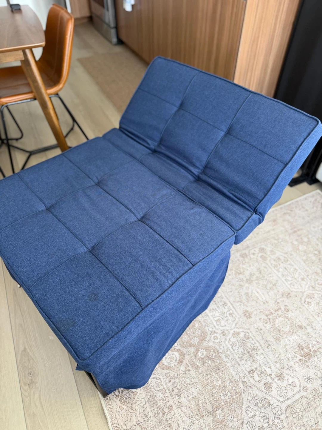 Blue Convertible Ottoman to Chaise Lounge - photo 3