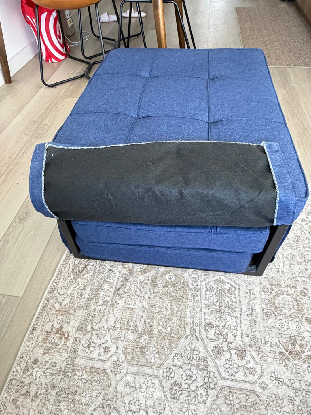 Blue Convertible Ottoman to Chaise Lounge - photo 2