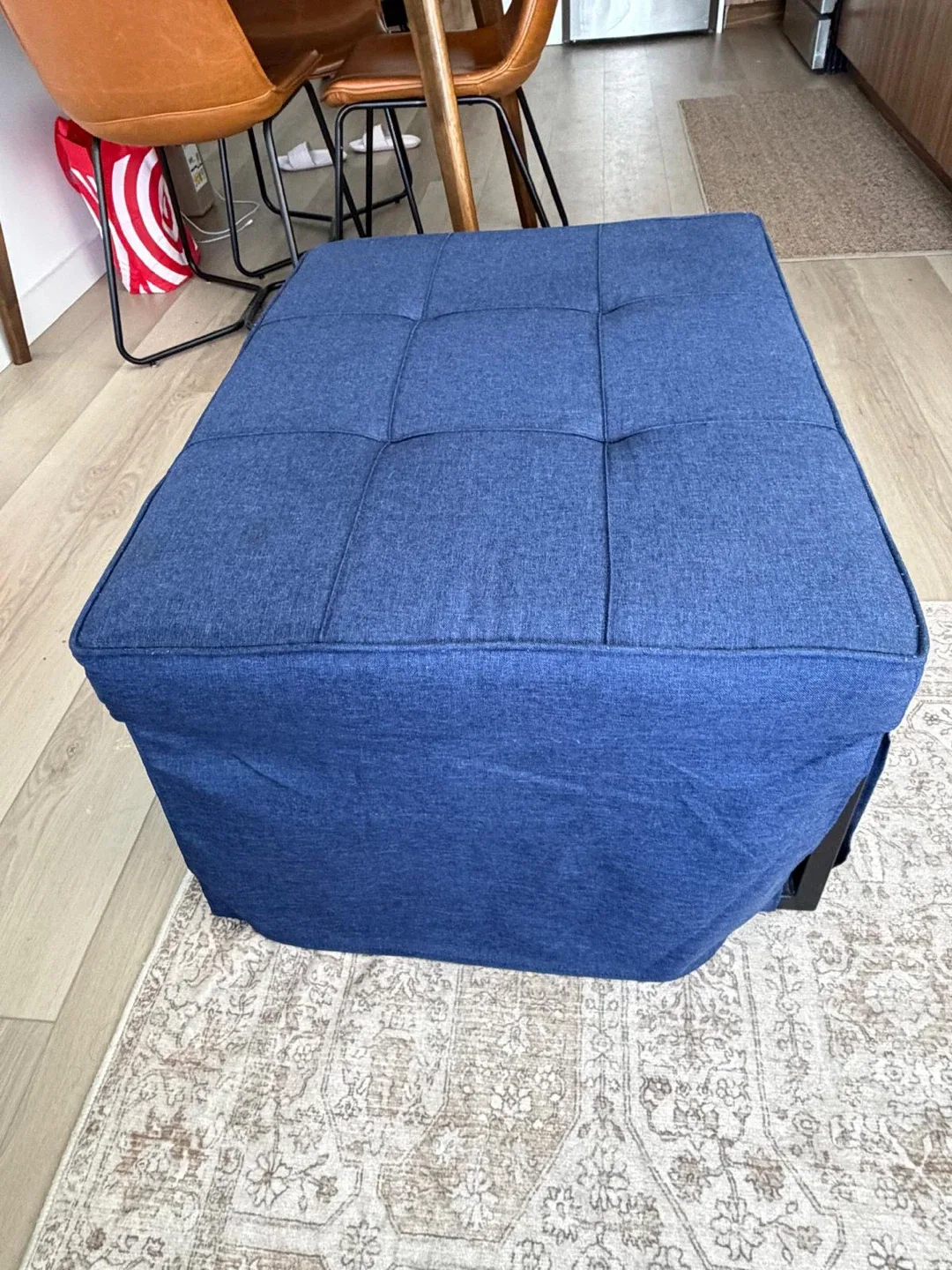 Blue Convertible Ottoman to Chaise Lounge - photo 4