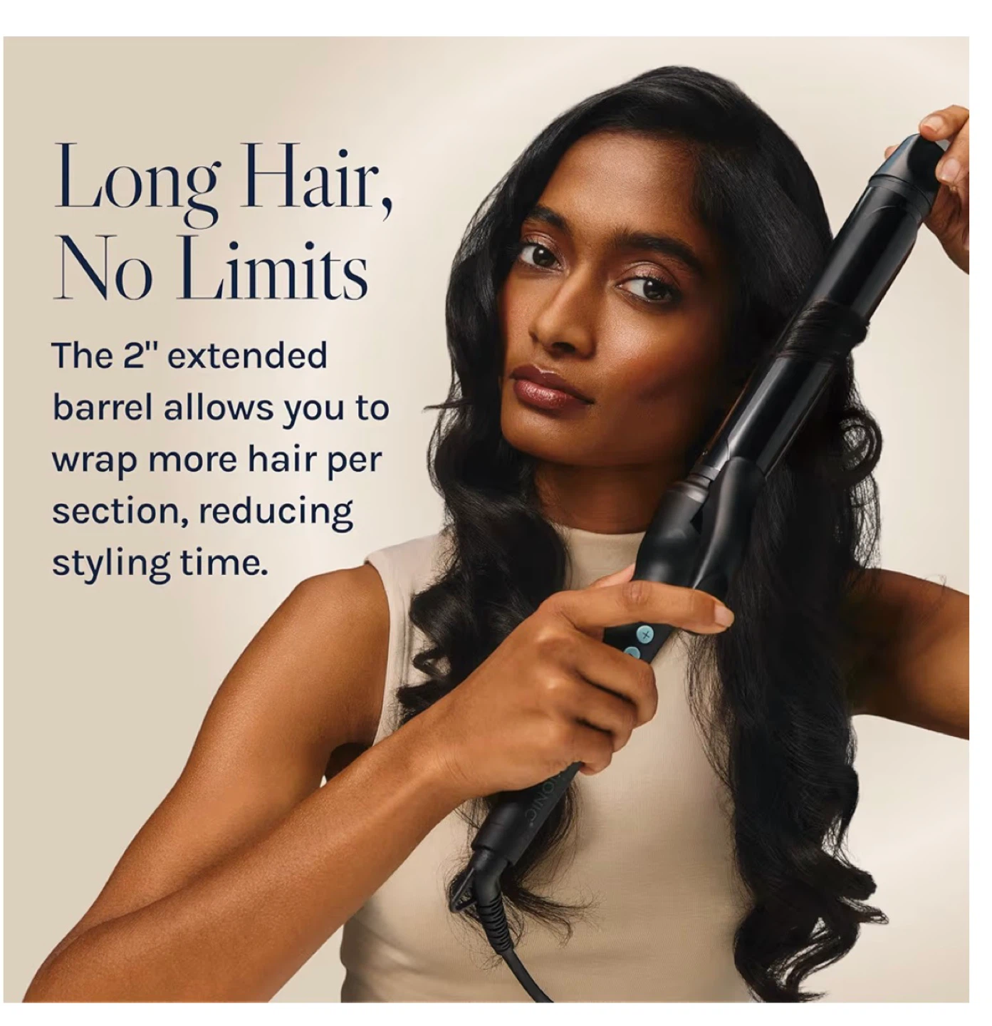 Bio Ionic Long Barrel Curling Iron 1.25” - photo 3