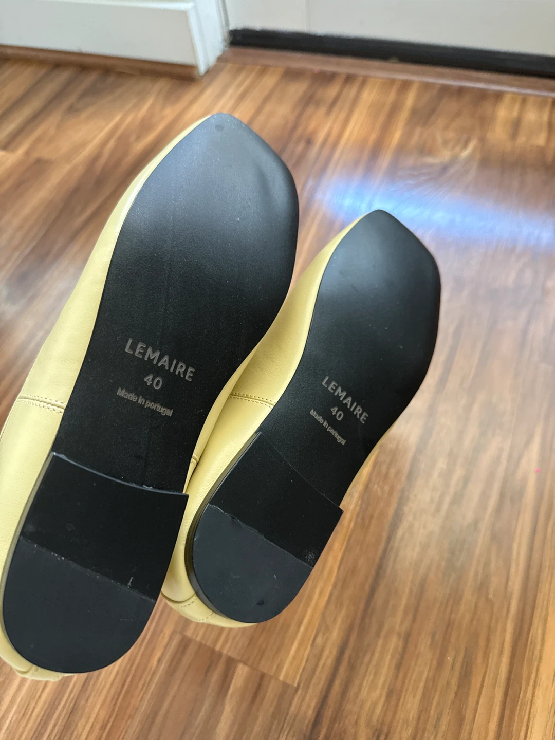 Yellow Leather Loafers - Size euro 40, US 8-8.5 - photo 2