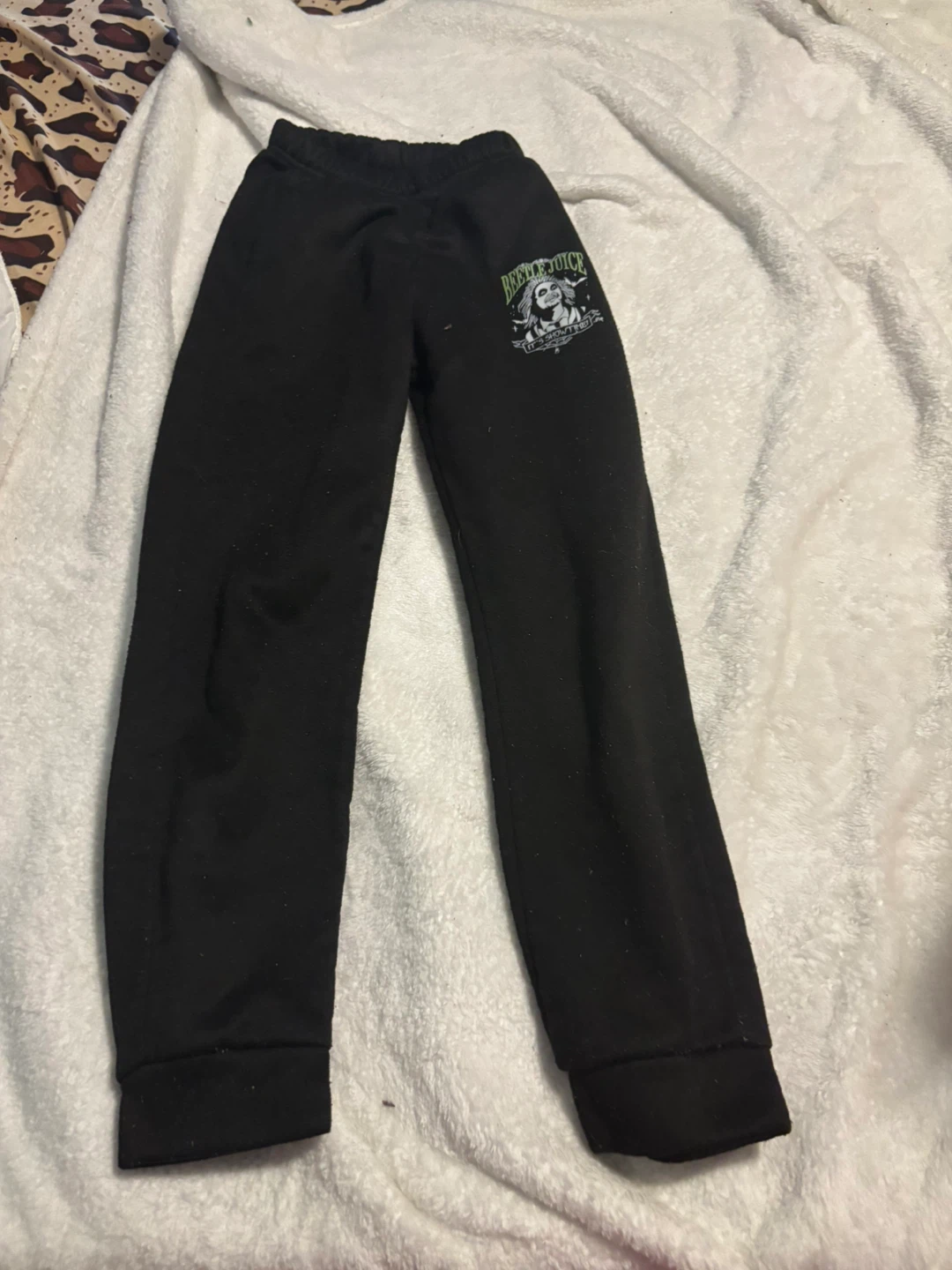 Black Beetlejuice Sweatpants size 10
