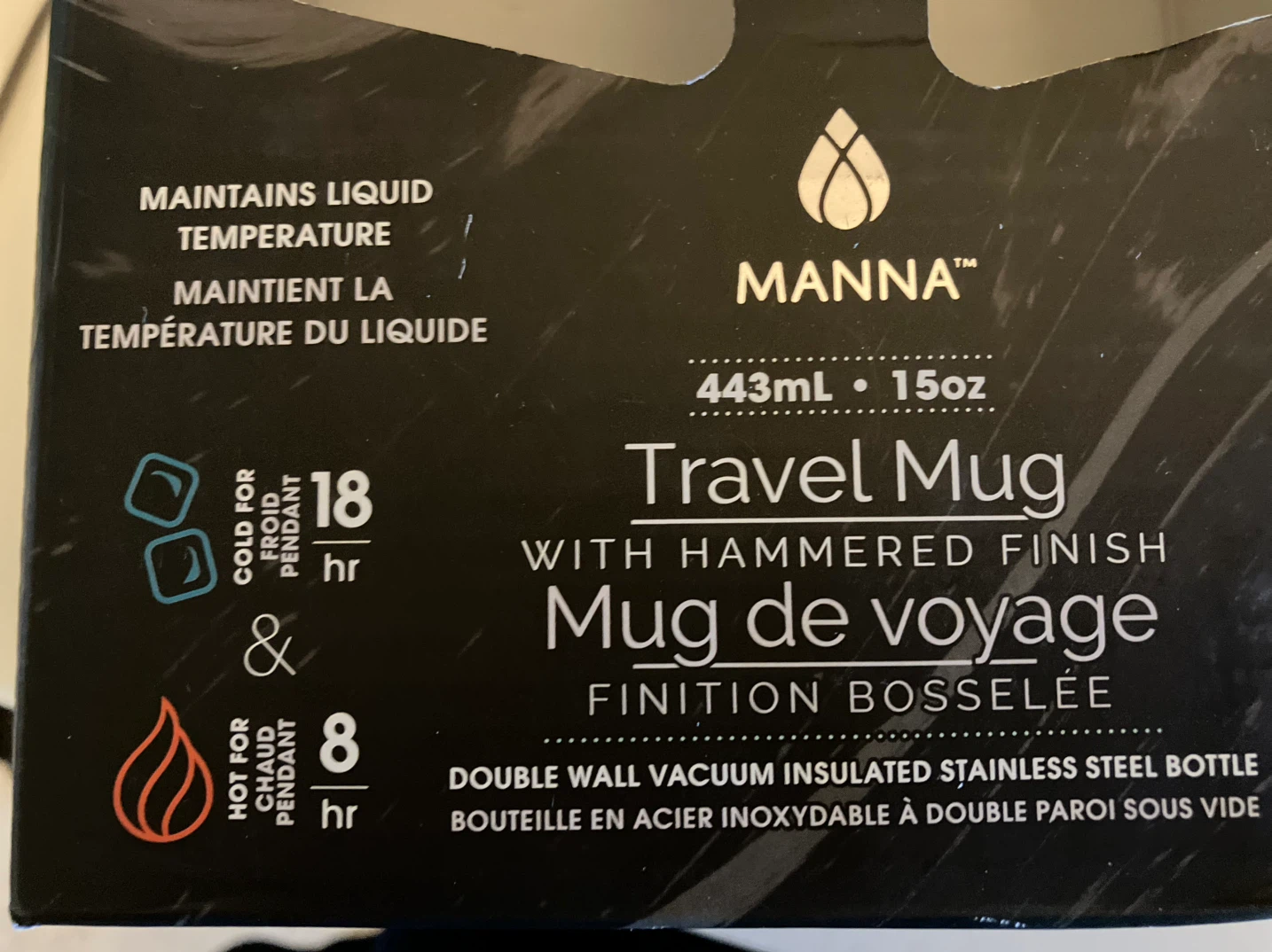 Manna Travel Mug with Hammered Finish - 443ml - photo 3