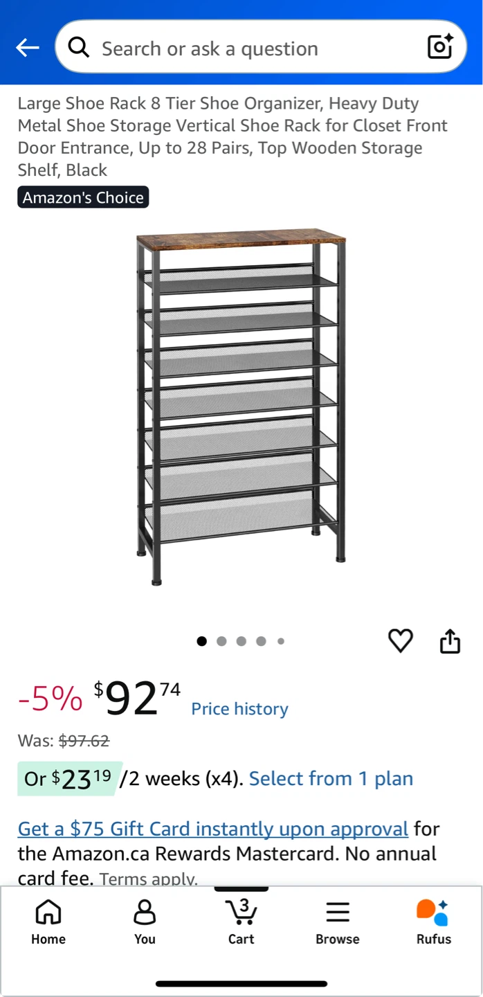 Brand New 8-Tier Shoe Rack - photo 4