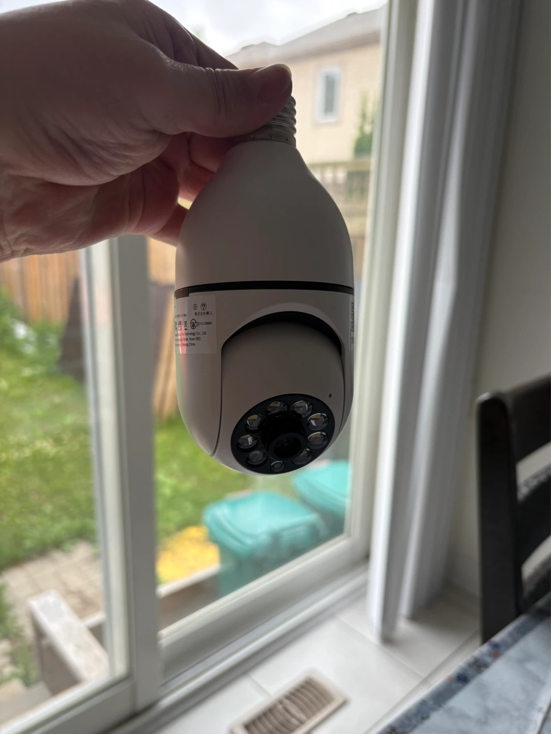 360° WiFi Pan & Tilt Security Camera Bulb – Night Vision