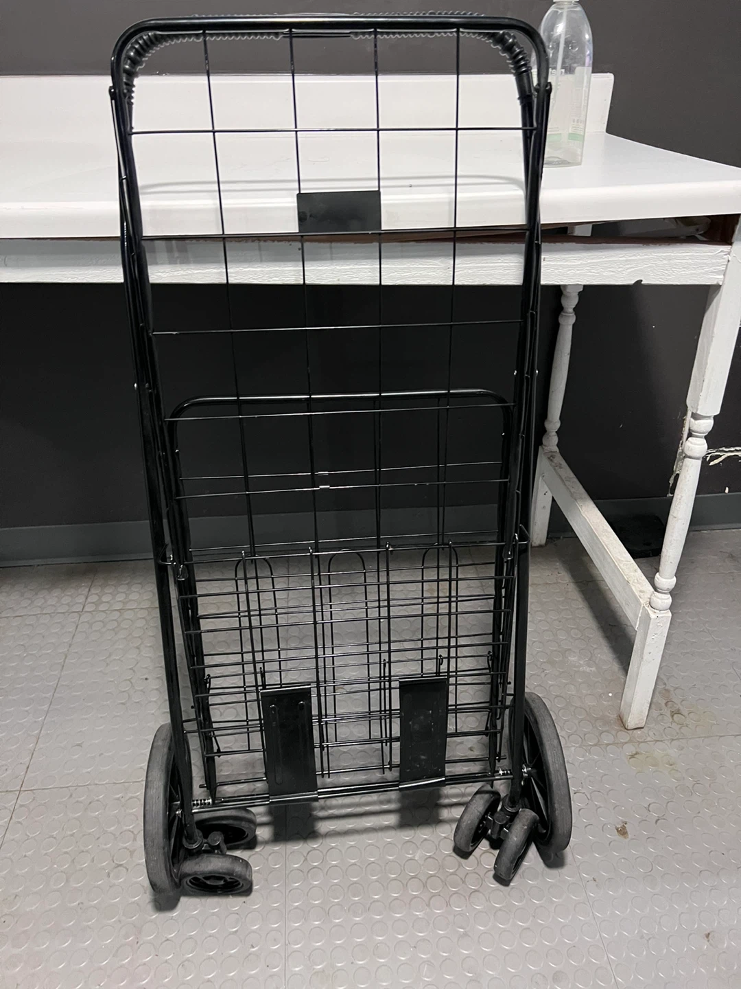 Black Folding Shopping Cart - photo 4
