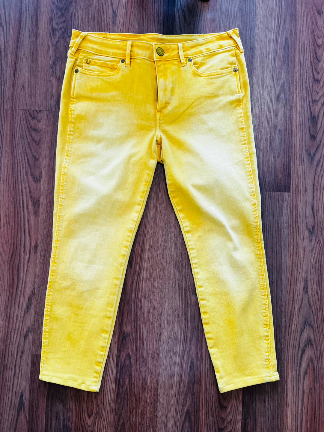 True Religion Yellow Jeans Size 30
