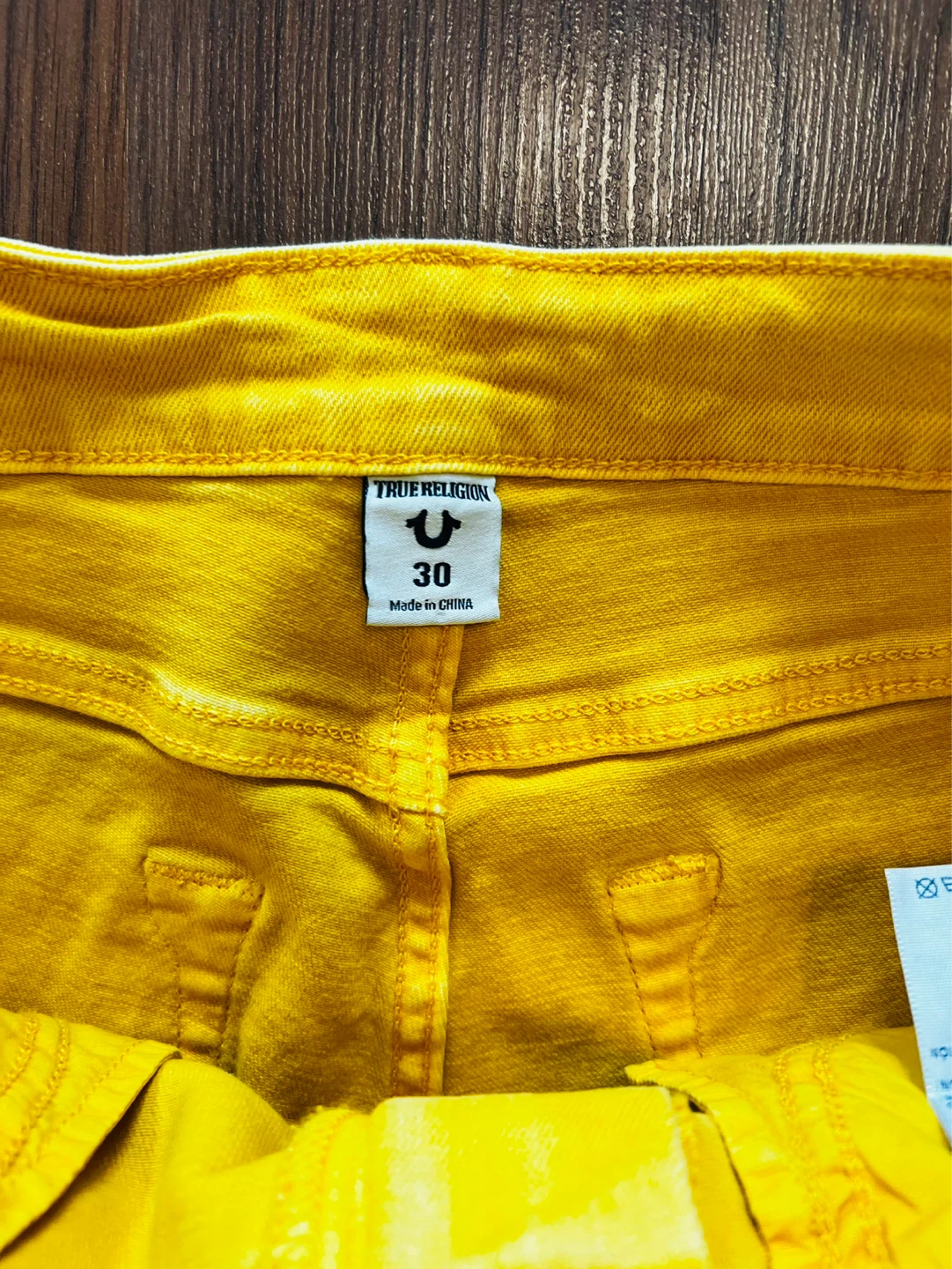 True Religion Yellow Jeans Size 30 - photo 3