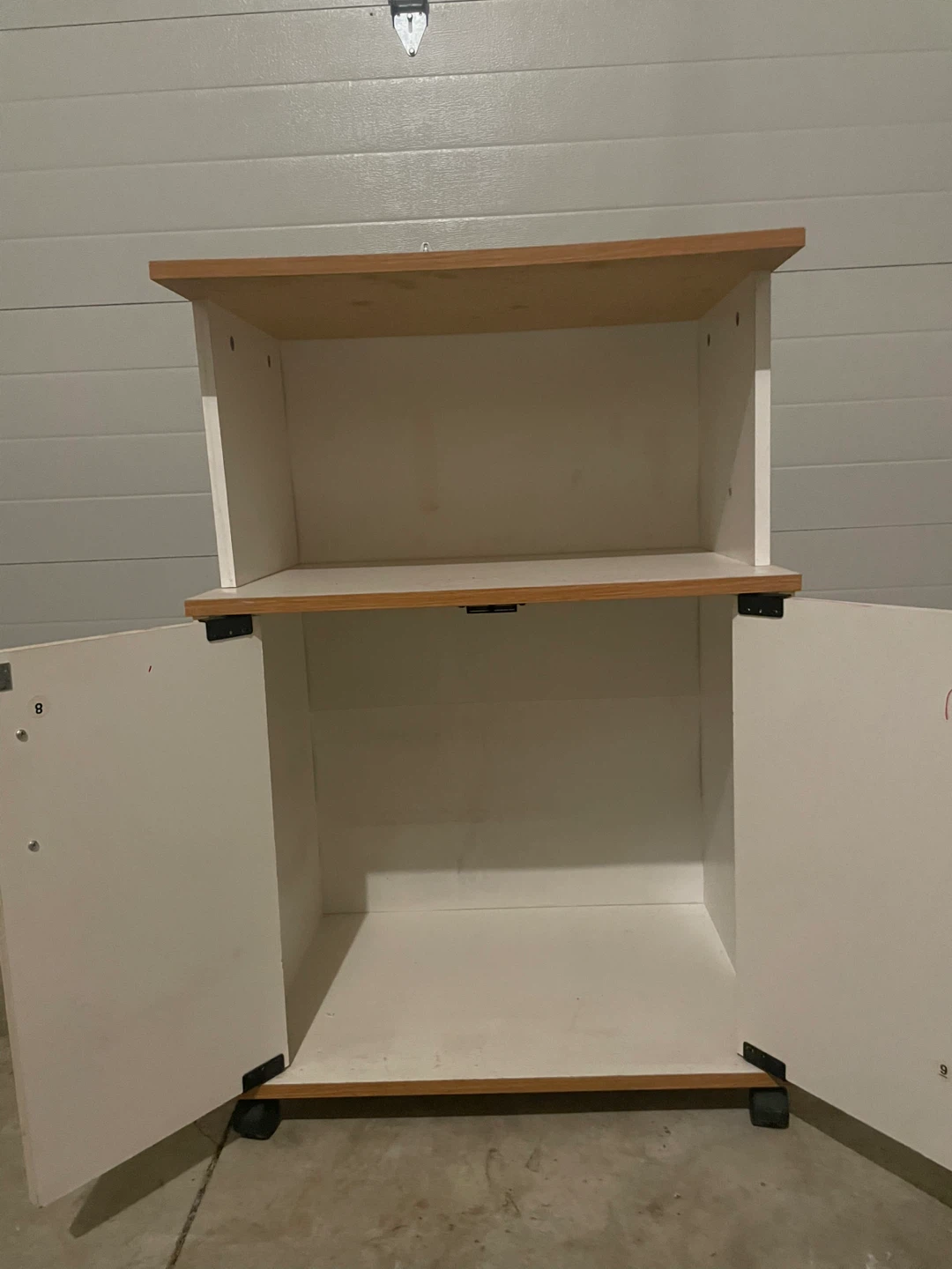Small Storage Cabinet / Microwave Cart on Wheels - photo 2