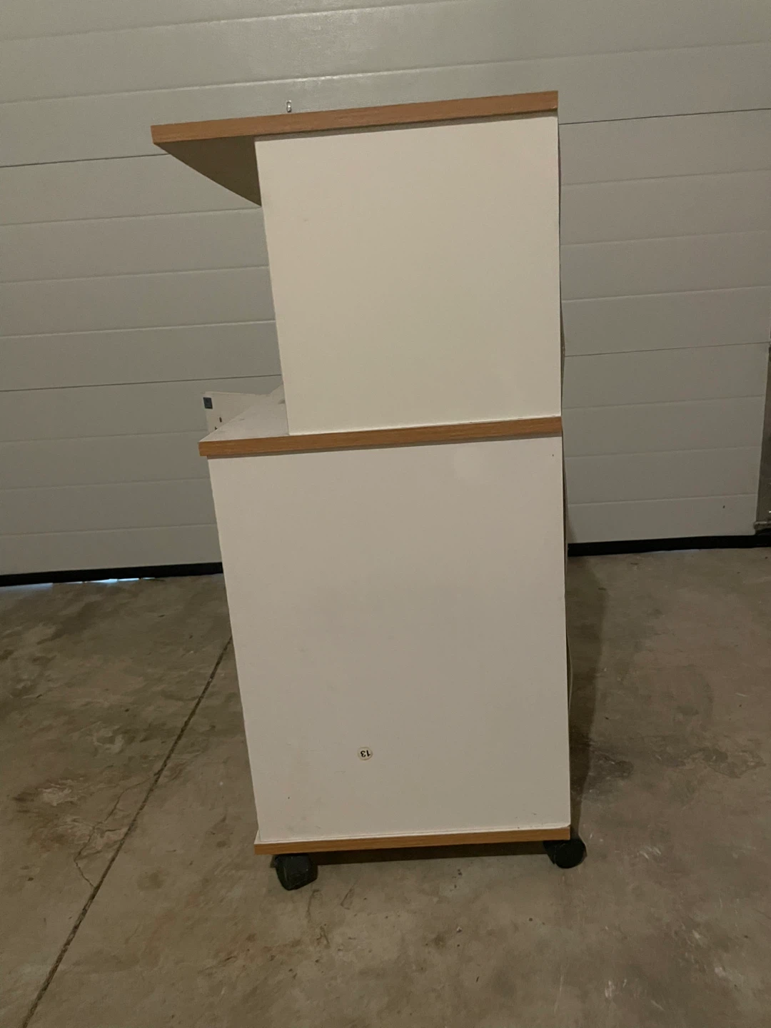 Small Storage Cabinet / Microwave Cart on Wheels - photo 3