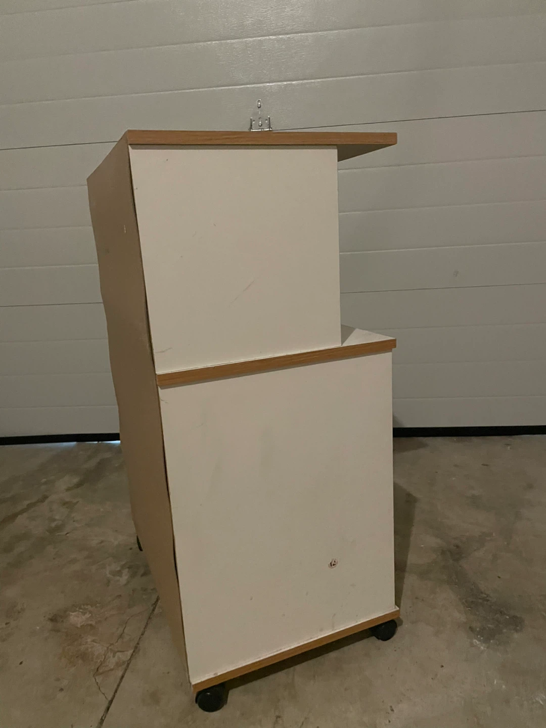 Small Storage Cabinet / Microwave Cart on Wheels - photo 5