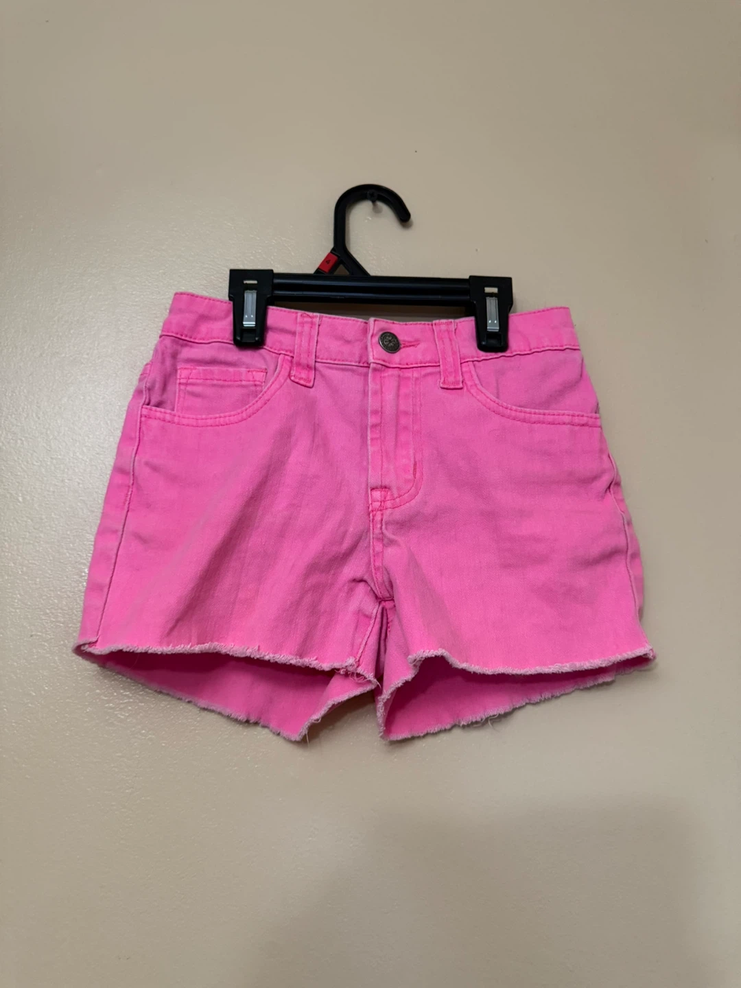 Pink Crest Jeans Shorts Kids size 10