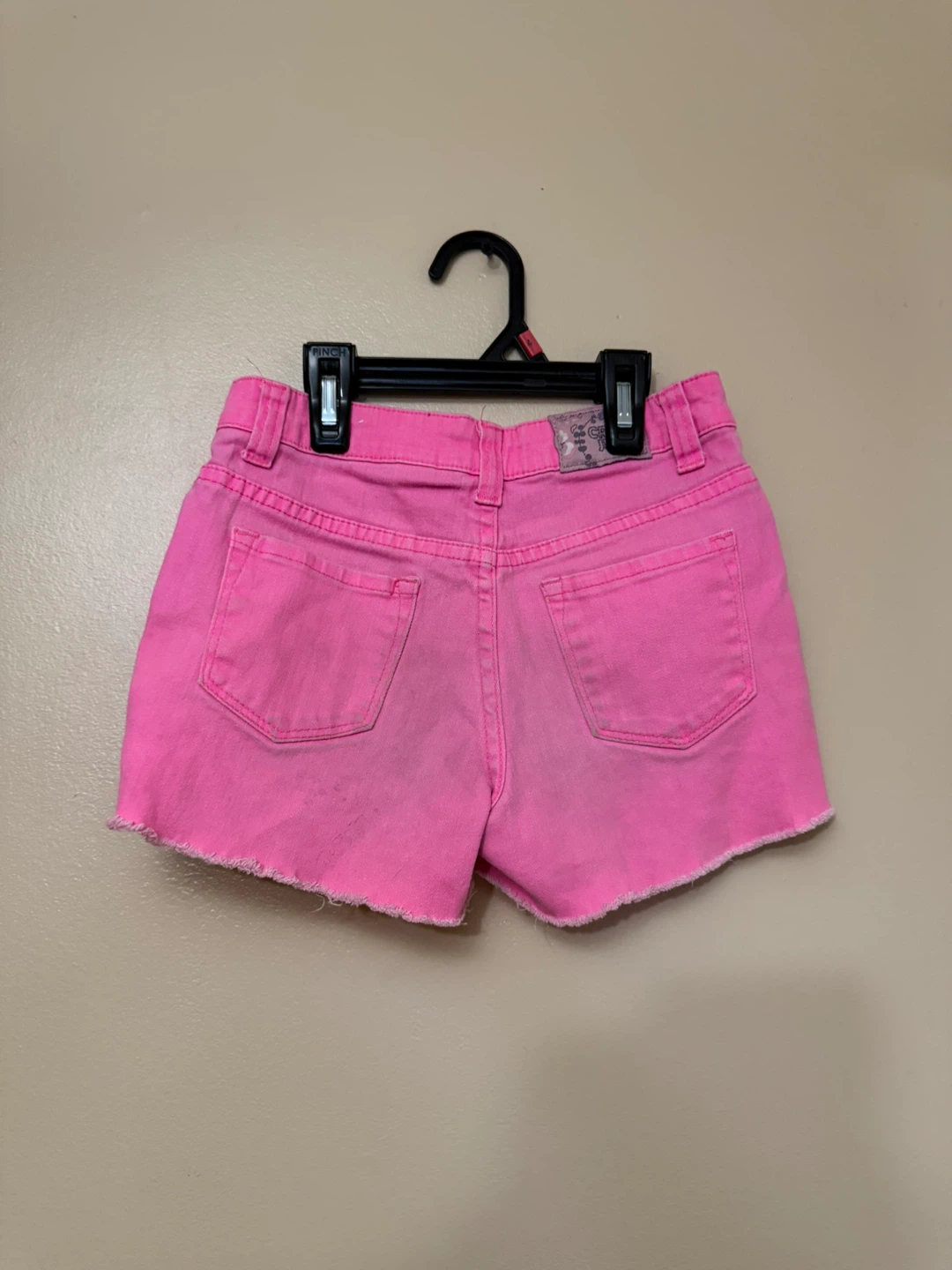 Pink Crest Jeans Shorts Kids size 10 - photo 2