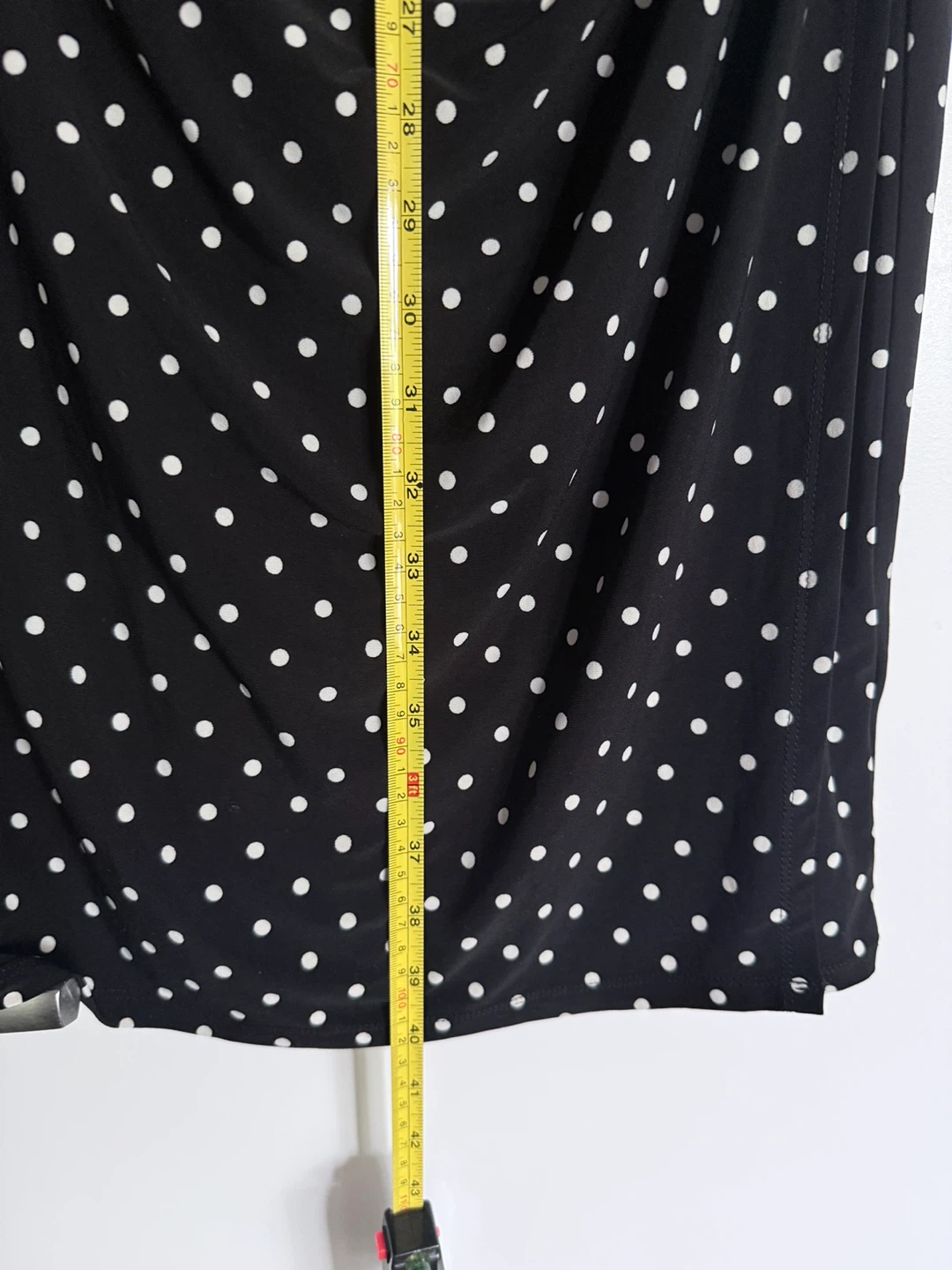 Lauren Ralph Lauren Black Polka Dot Dress Size 10P - photo 4