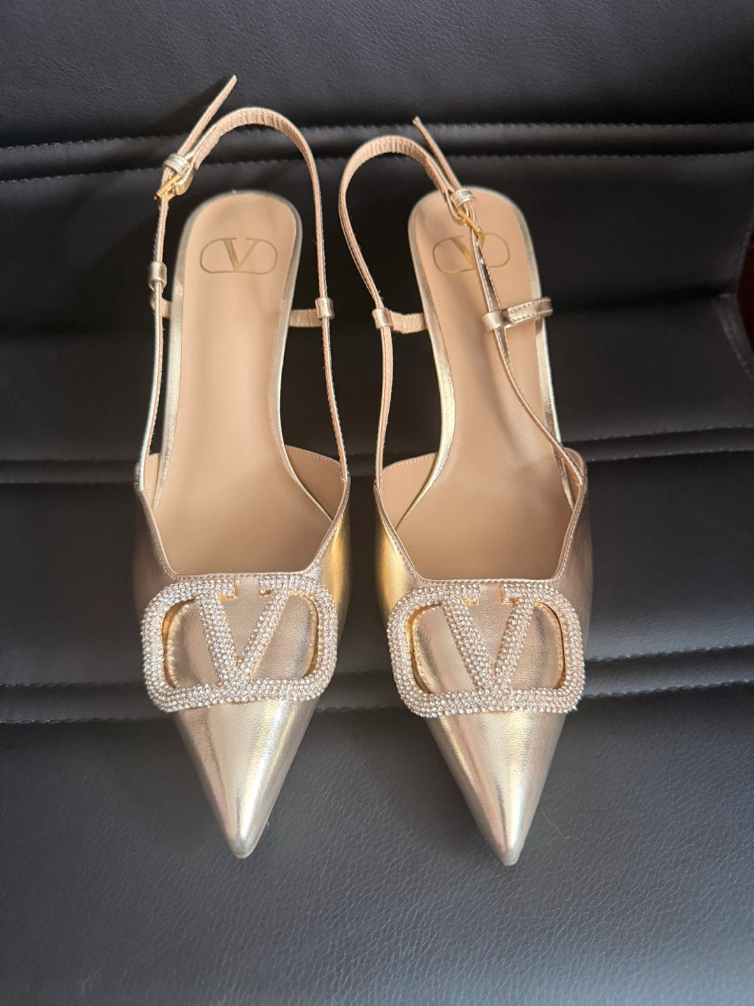 Valentino Gold Pumps 8 - photo 2