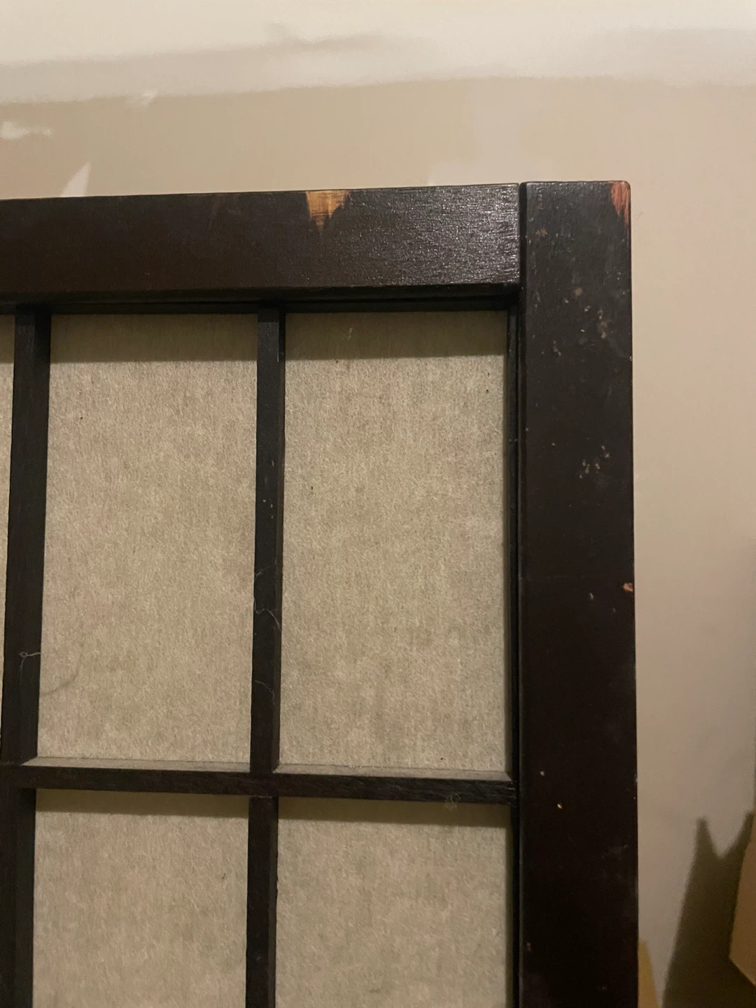 3-Panel Folding Room Divider / Privacy Screen – Black & Beige - photo 3