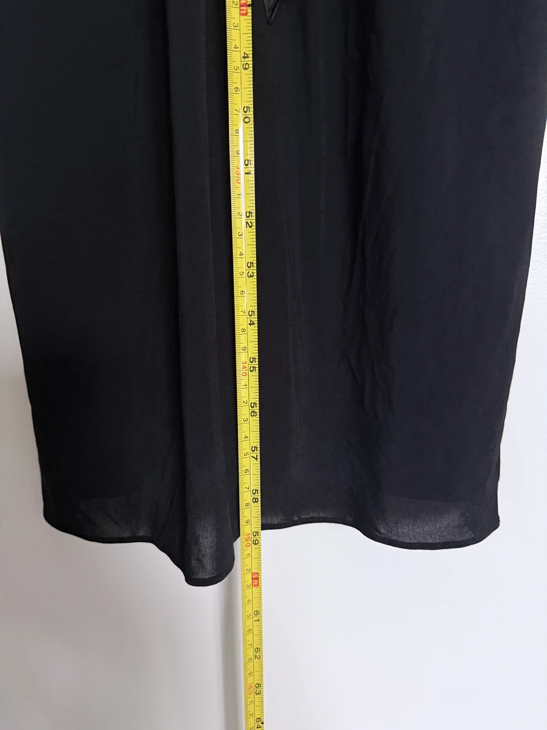 Black Pleated V-Neck Maxi Dress with Satin Sash - photo 5