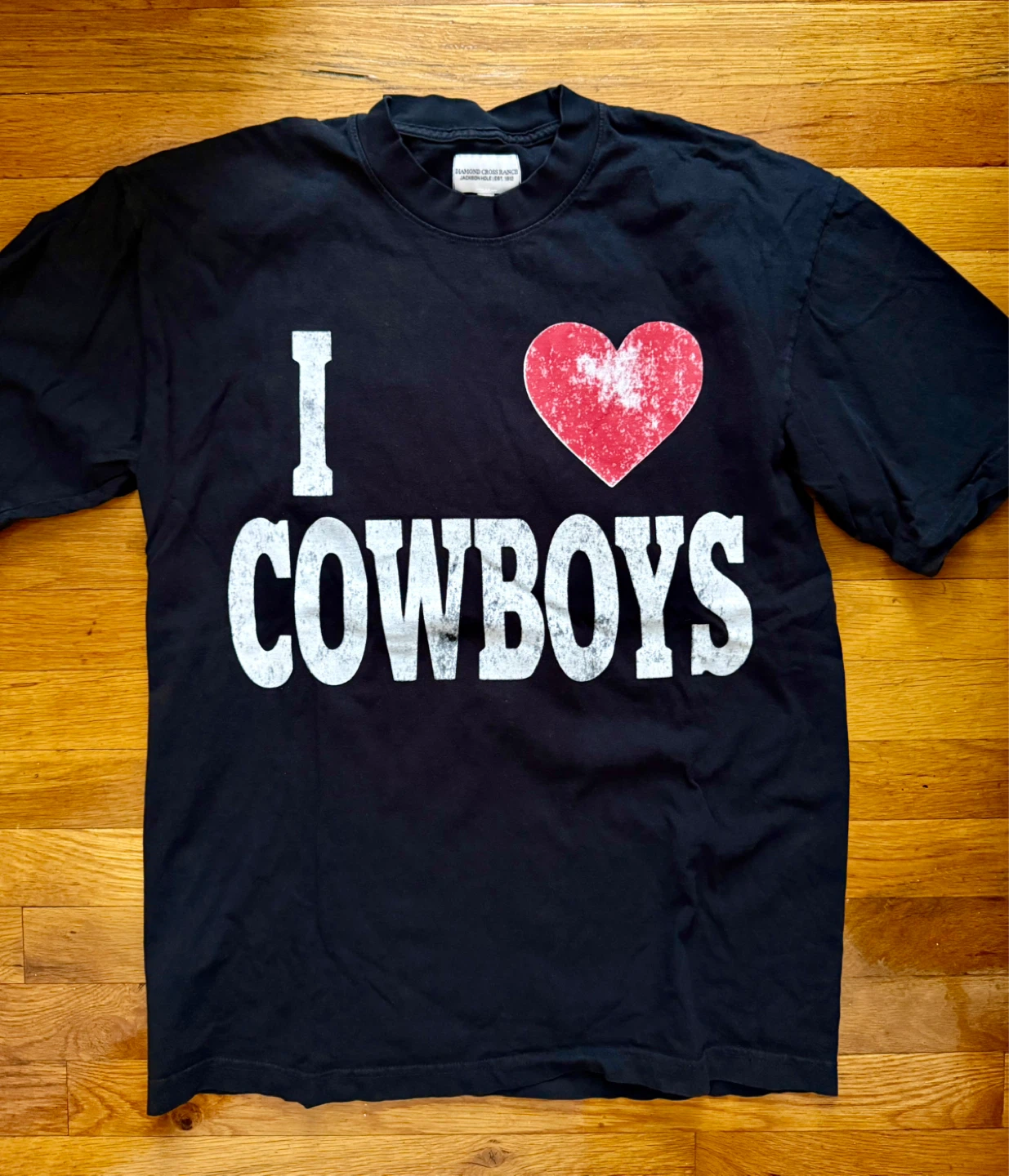 Diamond Cross Jackson Hold I Love Cowboys T-Shirt