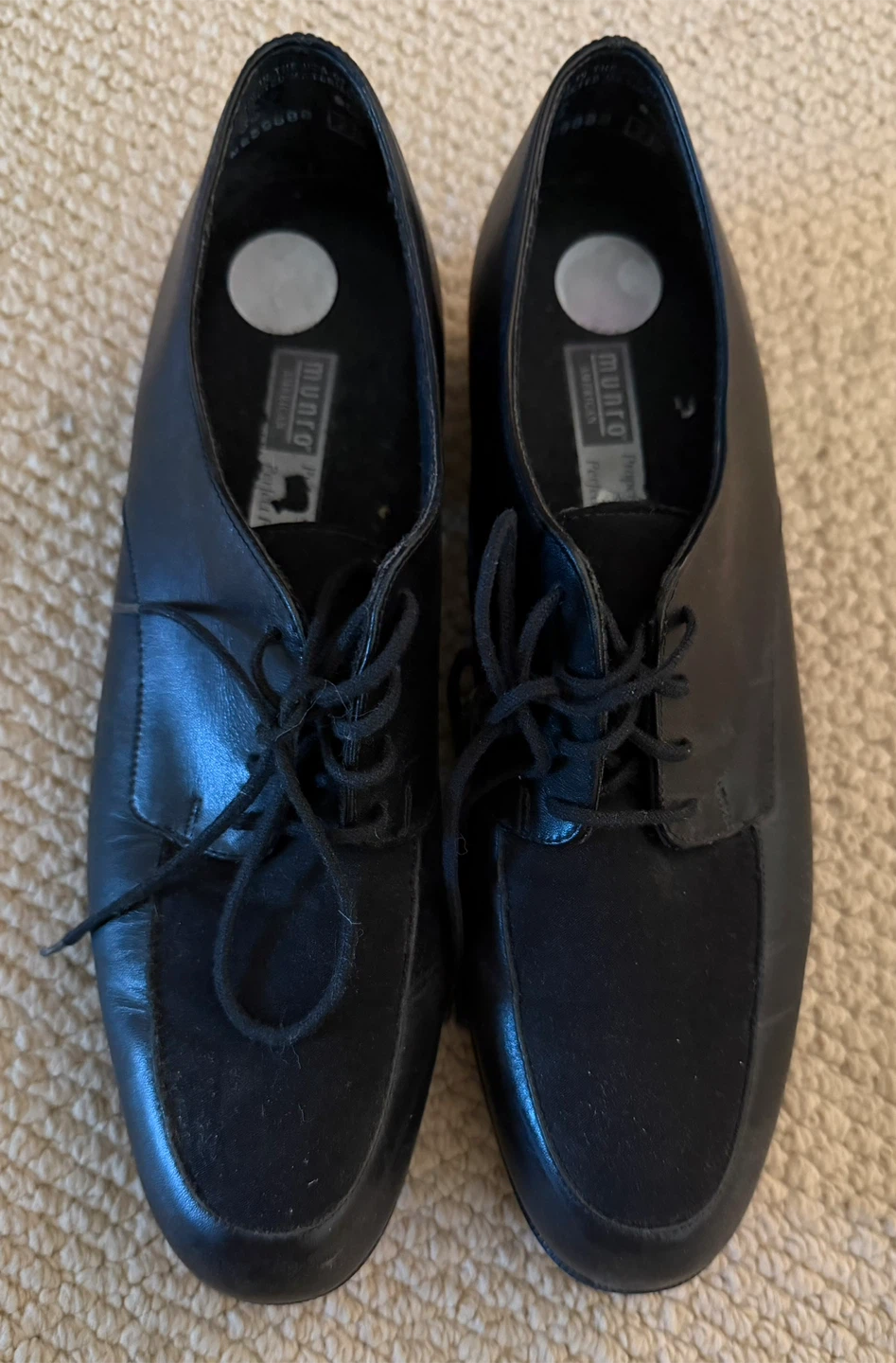New Munro American Black Leather Dress Shoes