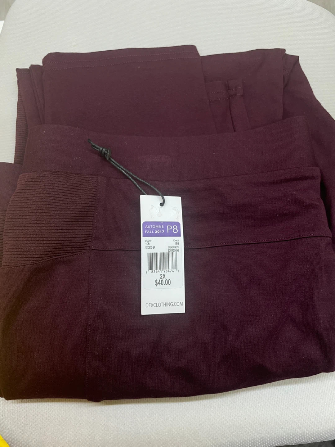 DEX Clothing Burgundy Pants Size 2X