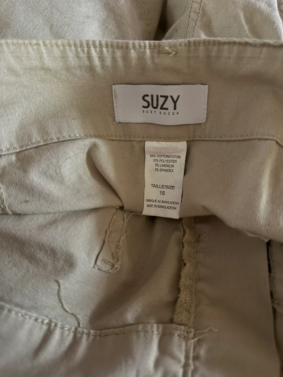 Suzy Shier Khaki Shorts Women’s size 15 - photo 3