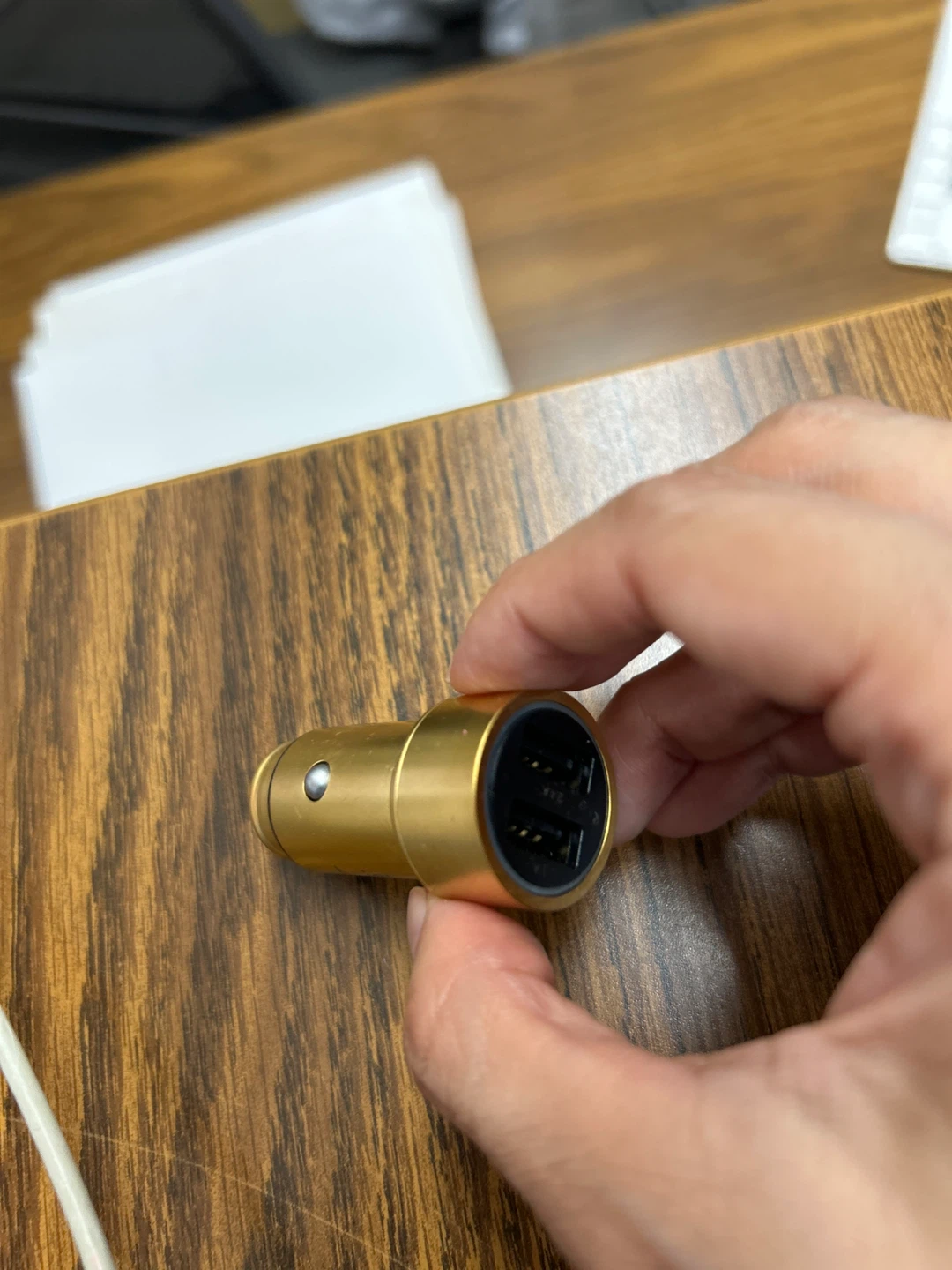 Gold USB Car Charger
