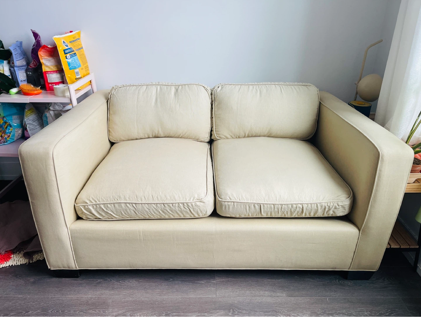 Beige Loveseat Sofa