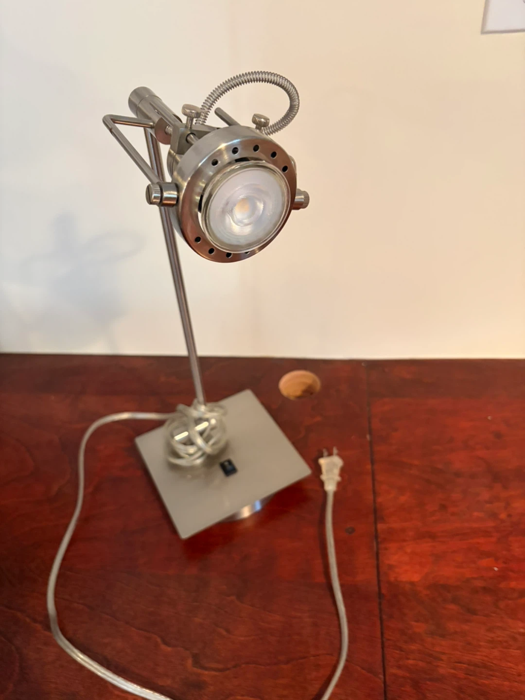 Adjustable Metal Desk Lamp with LED Light - photo 2