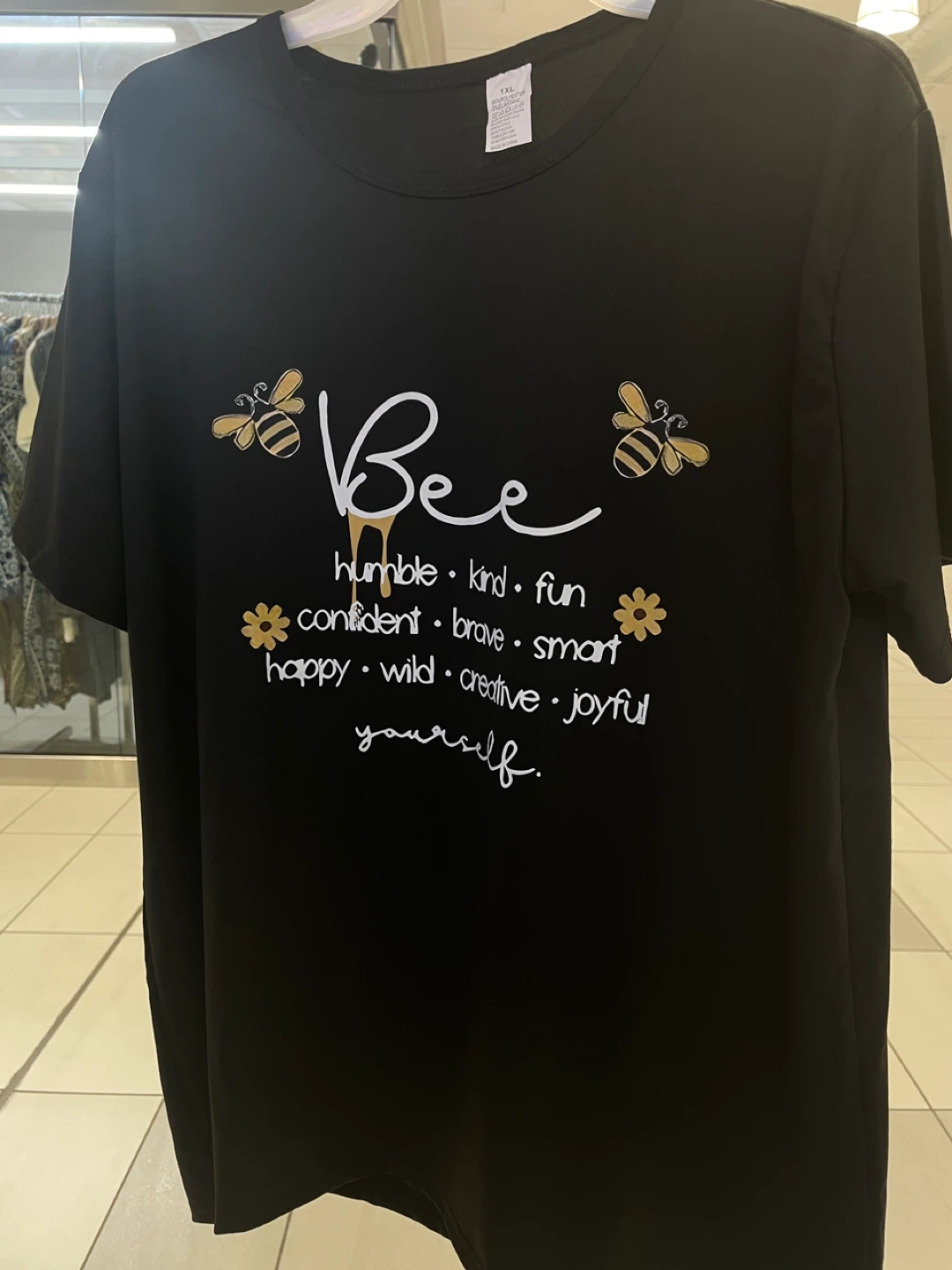 Brand New Black "Bee" T-Shirt 1XL