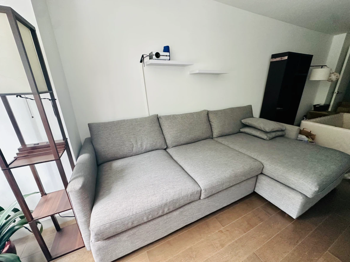 Crate and barrel lounge chaise sectional - photo 4