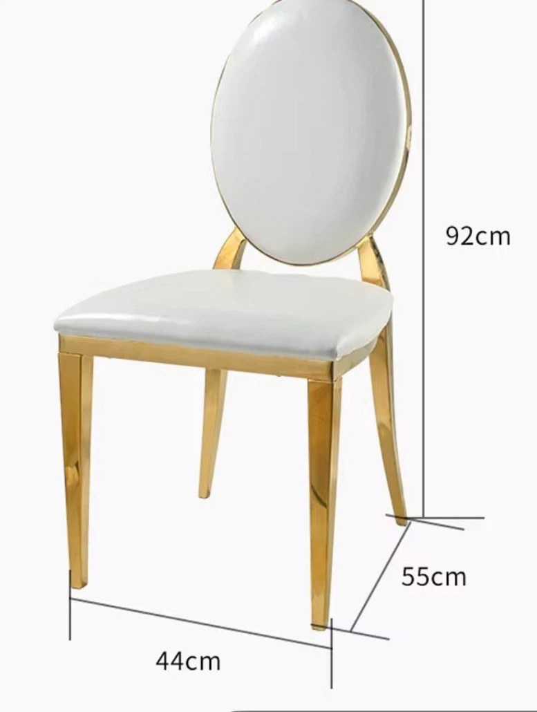 White & Gold  Dining Chairs - set of 8 - photo 3